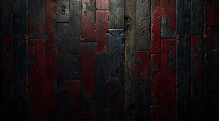 Poster - wooden door