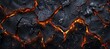 © Kamil - Charred Wood and Glowing Lava Abstract Background