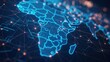 © armensl - Digital map of Africa, concept of global network and connectivity, high speed data transfer and cyber technology