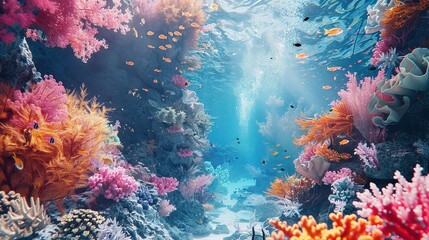 Coral reef underwater wallpaper