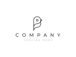 Wall Mural - simple creative bird logo design