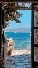 Wall Mural - summer Greece at daylight