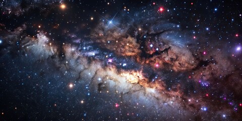 Wall Mural - dark cosmic starry sky background, cosmic, dark, starry, sky, space, galaxy, universe, night, astron