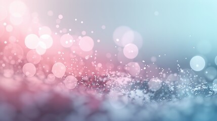 Wall Mural - a blurry pink and blue background with a lot of small white dots