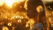 © Imron - cute blonde haired girl blowing dandelions