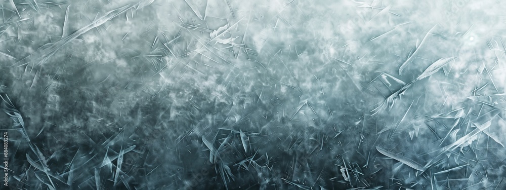 Winter ice texture close-up. Stunning visuals of deep frost cracks and ...