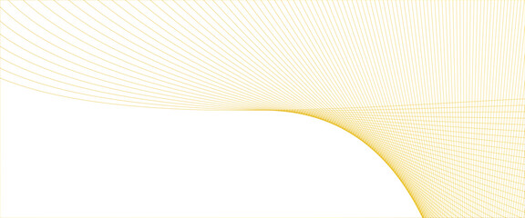 Wall Mural - Vector abstract wave design wave lines on gold Transparent background stripes	