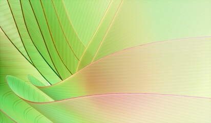 Poster - 3d rendering of abstract layered crystal glass background.