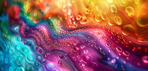 Wall Mural - abstract background with bubbles