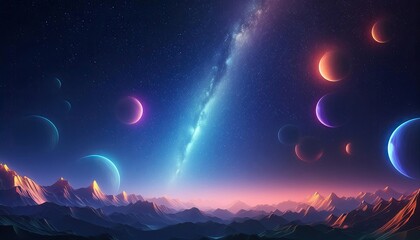 Galaxy background, space background, a starry night sky with a vast expanse of twinkling stars. 