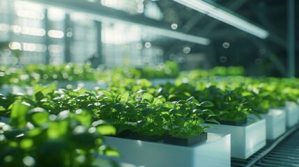 Poster - Indoor Hydroponic Greens Farm