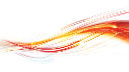 Wall Mural - radiant flow: red and yellow light stream vector art