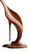 © HappyDesignWorlds - Luxurious Caramel Chocolate Melt Flowing Down with Transparent Background