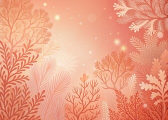 Wall Mural - soft coral hued textured background with subtle gradients and organic patterns creates a warm and in