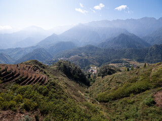 Wall Mural - Rice Terraces on High Mountains