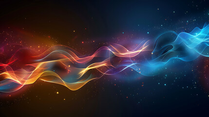 Wall Mural - Cosmic Flow - Dynamic Abstract Energy Waves