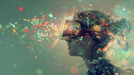 Wall Mural - modern tech, used creatively, can revolutionize industries, boost productivity, and improve daily li