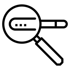 Wall Mural - search engine outline icon