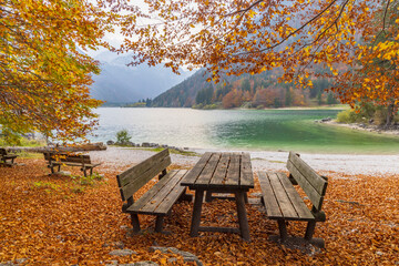 Canvas Print - Lago de Predil, Province of Udine, Italy