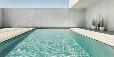 Wall Mural - House of summer. Swimming  pool and style life