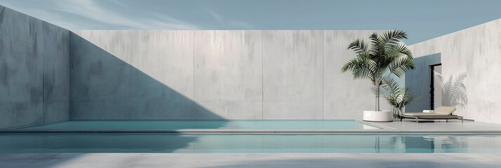 Wall Mural - house of summer. swimming pool and style life