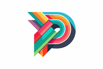 Sticker - Letter P sign design template element