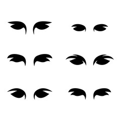 Wall Mural - set of eyes