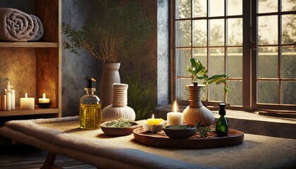 Wall Mural - spa still life