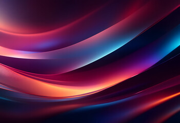 Wall Mural - Abstract digital background art with flowing, colorful, red, purple, and blue colors, smooth gradients.