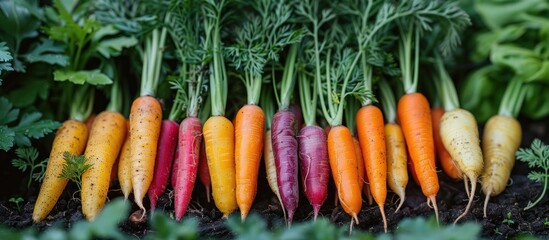 Wall Mural - Rainbow Carrots