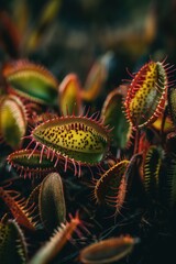 Venus flytrap - close-up of carnivorous plant