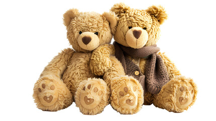 Wall Mural - Teddy Bear Friends Isolated on transparent background
