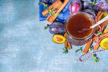 Wall Mural - Spicy autumn plum jam