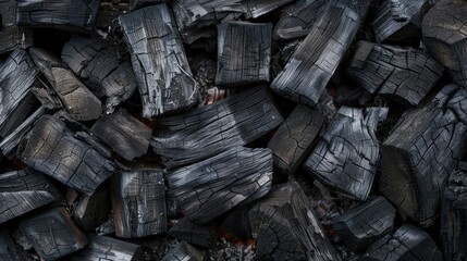 Black Charcoal Texture Background