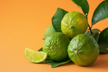 fresh Bergamot Orange background