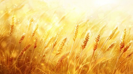 Sticker - Golden Wheat Field