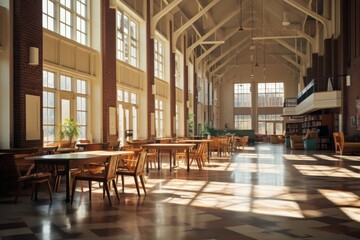 Interior of a university