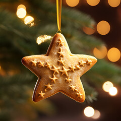 Canvas Print - christmas star decoration