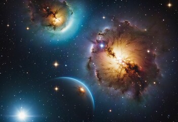 Wall Mural - the sun and the moon