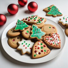 Wall Mural - christmas cookies on the table