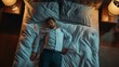 © Daniel - Businessman in office clothes sleeping on bed indoors