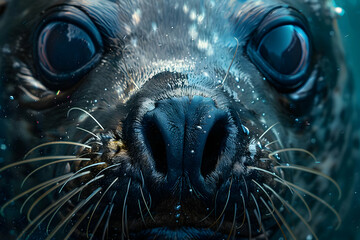 Sticker - Close-up of a Seal's Face