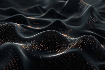 Wall Mural - 3d background abstract, technology, black color