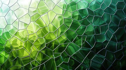 Wall Mural - Green mosaic abstract background