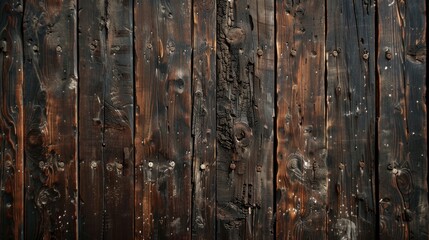 Canvas Print - Aged wooden rustic backdrop