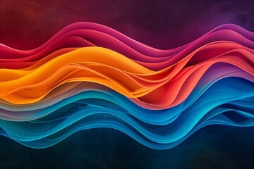 Wall Mural - Climate Flux: Abstract Representation of Climate Change Data