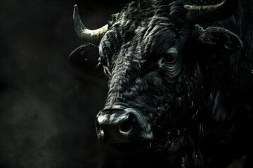 Poster - Black Bull Close-Up