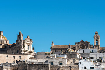 Panorama of Ostuni, the white city. Italy.