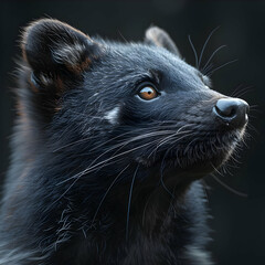 Canvas Print - Close-Up of a Black Civet