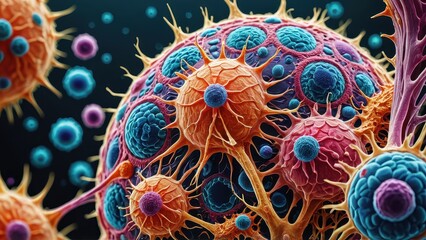 Poster - Microscopic View of Cells